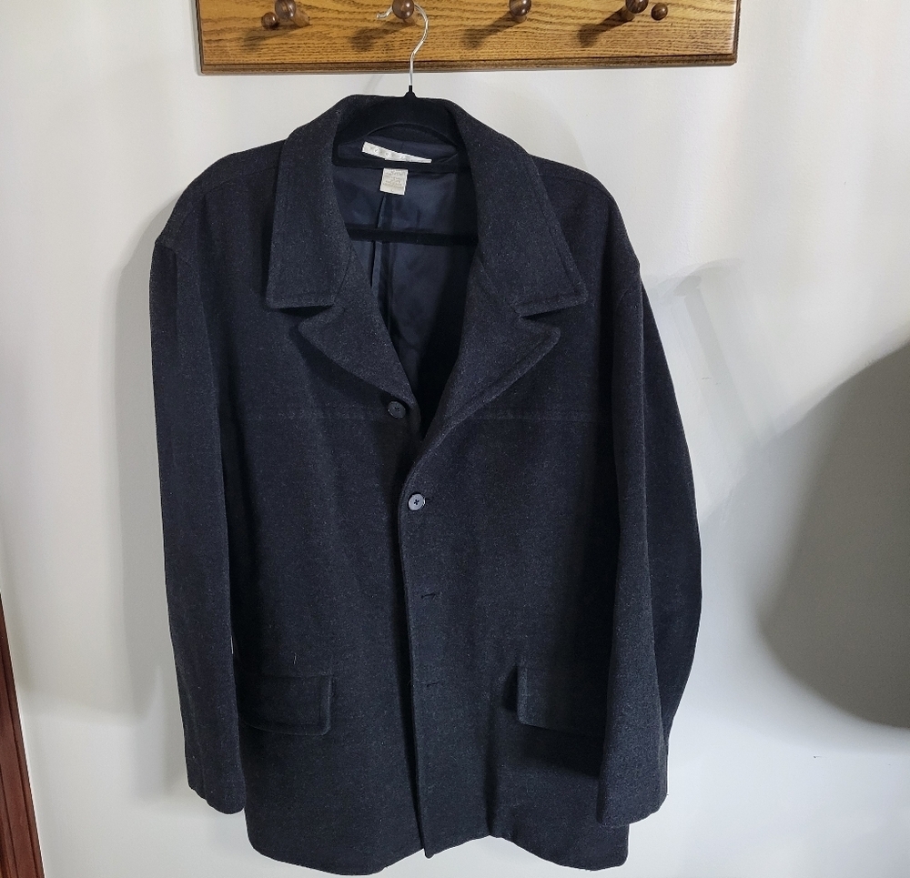 Perry Ellis Pea Coat, Size L